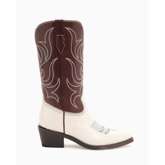 *** Not Available *** Leather Western Boot in Bruciato Crema - Picture 4 of 7